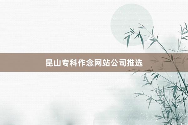 昆山专科作念网站公司推选